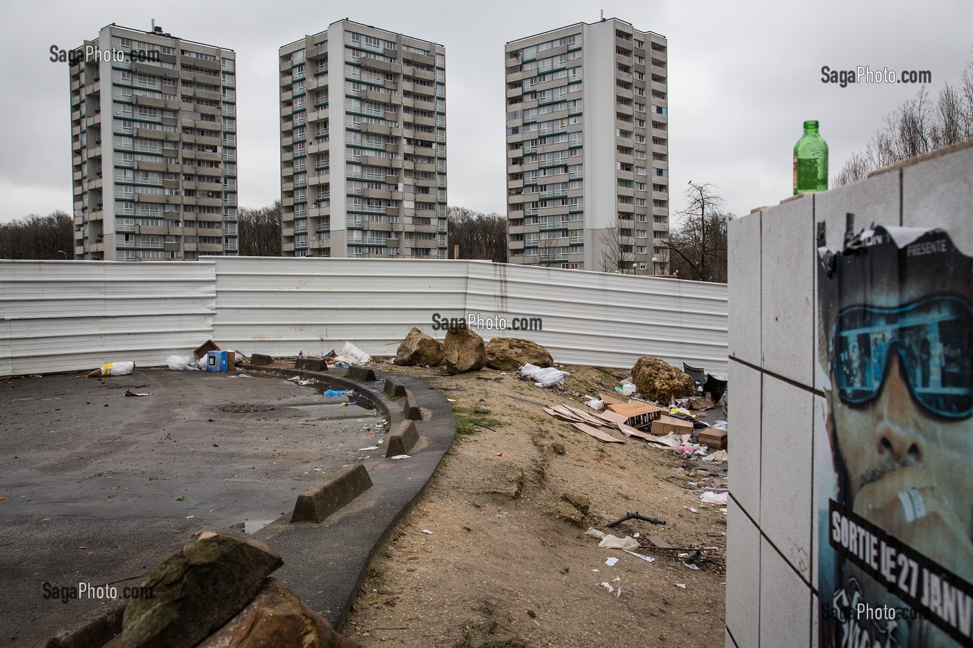 LES TOURS D'UNE CITE DE CLICHY-SOUS-BOIS, SEINE-SAINT-DENIS (93), FRANCE 