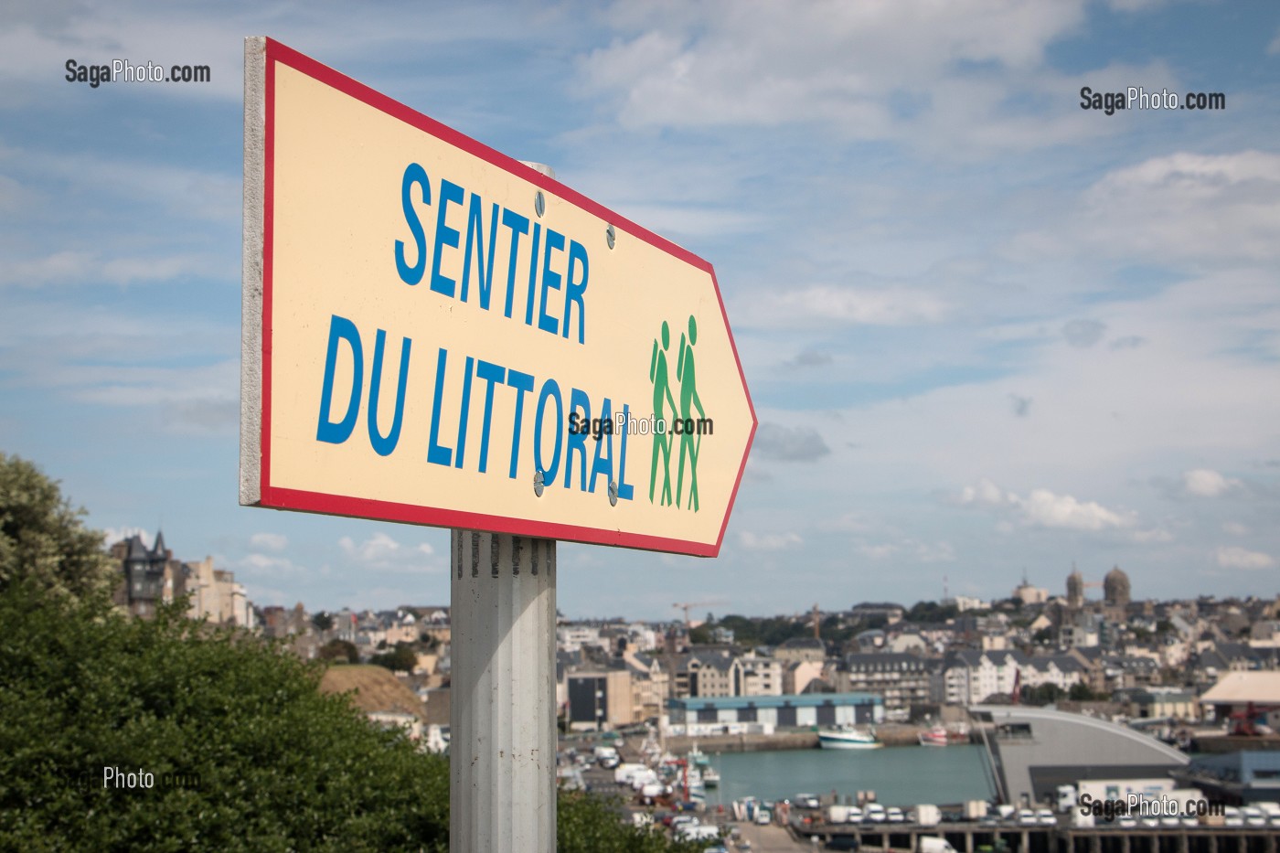 SENTIER DU LITTORAL PRES DE GRANVILLE, MANCHE (50), FRANCE 