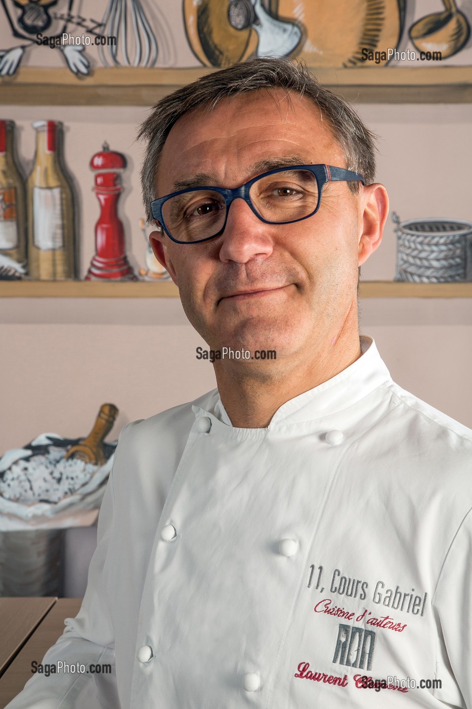 LAURENT CLEMENT AU 11, COURS GABRIEL, CHEF ETOILE DE LA CUISINE DU GRAND MONARQUE, CHARTRES, EURE-ET-LOIR, FRANCE 