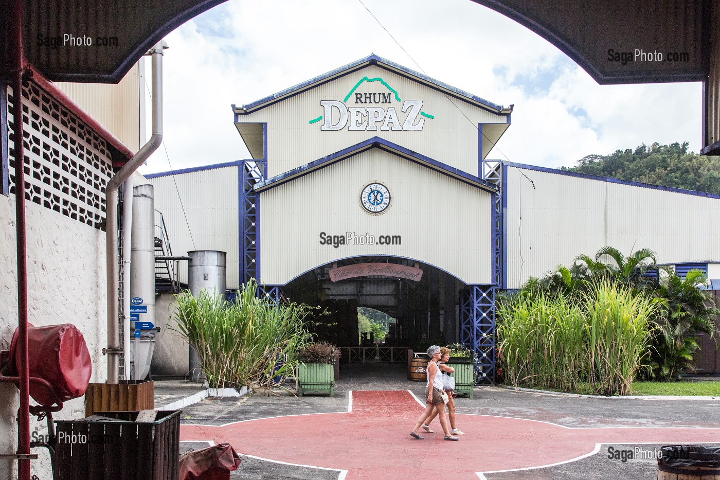 VISITE DE LA DISTILLERIE DE RHUM DEPAZ, SAINT-PIERRE, MARTINIQUE, ANTILLES FRANCAISES, FRANCE 