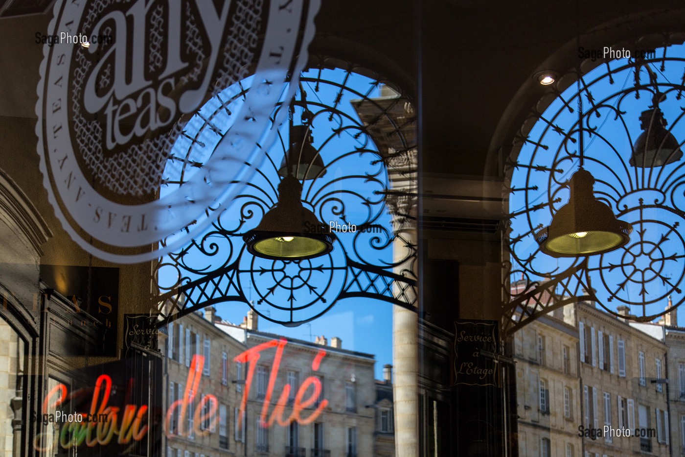 SALON DE THE DU PASSAGE SARGET, VILLE DE BORDEAUX, GIRONDE (33), FRANCE 