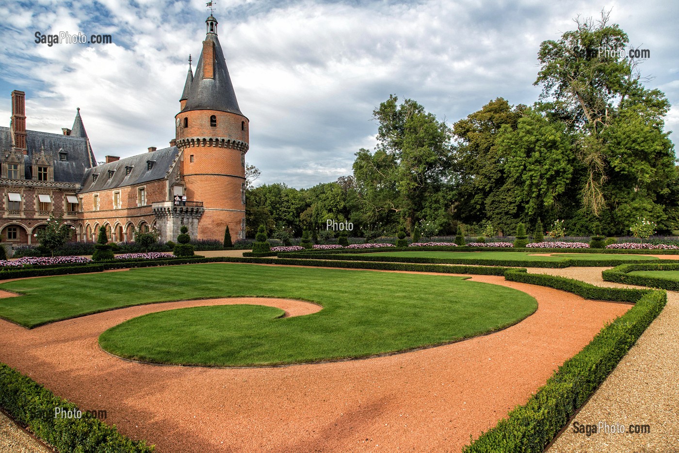 JARDIN A LA FRANCAISE DE ANDRE LE NOTRE, CHATEAU DE MAINTENON (28), FRANCE 