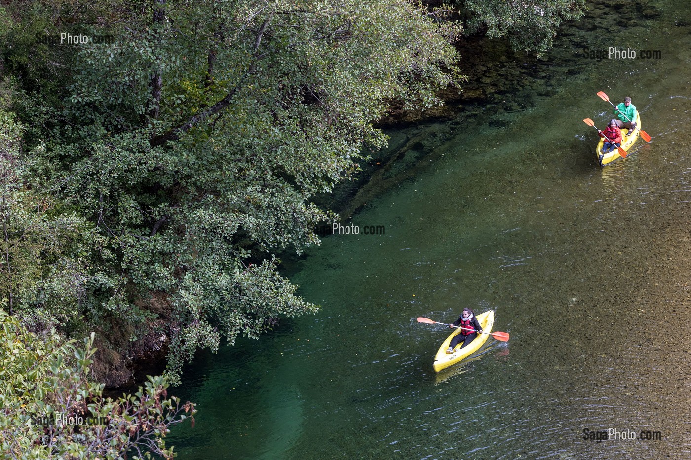 BALADE EN CANOE-KAYAK, GORGES DU TARN, FRANCE 