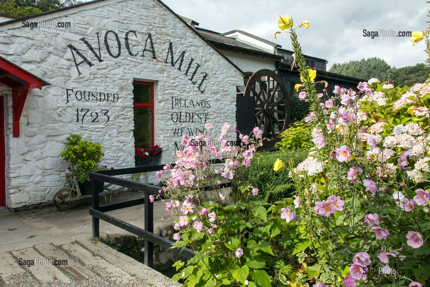 FABRICATION DE TISSUS A LA MAIN, AVOCA MILL, COMTE DE WICKLOW, IRLANDE 