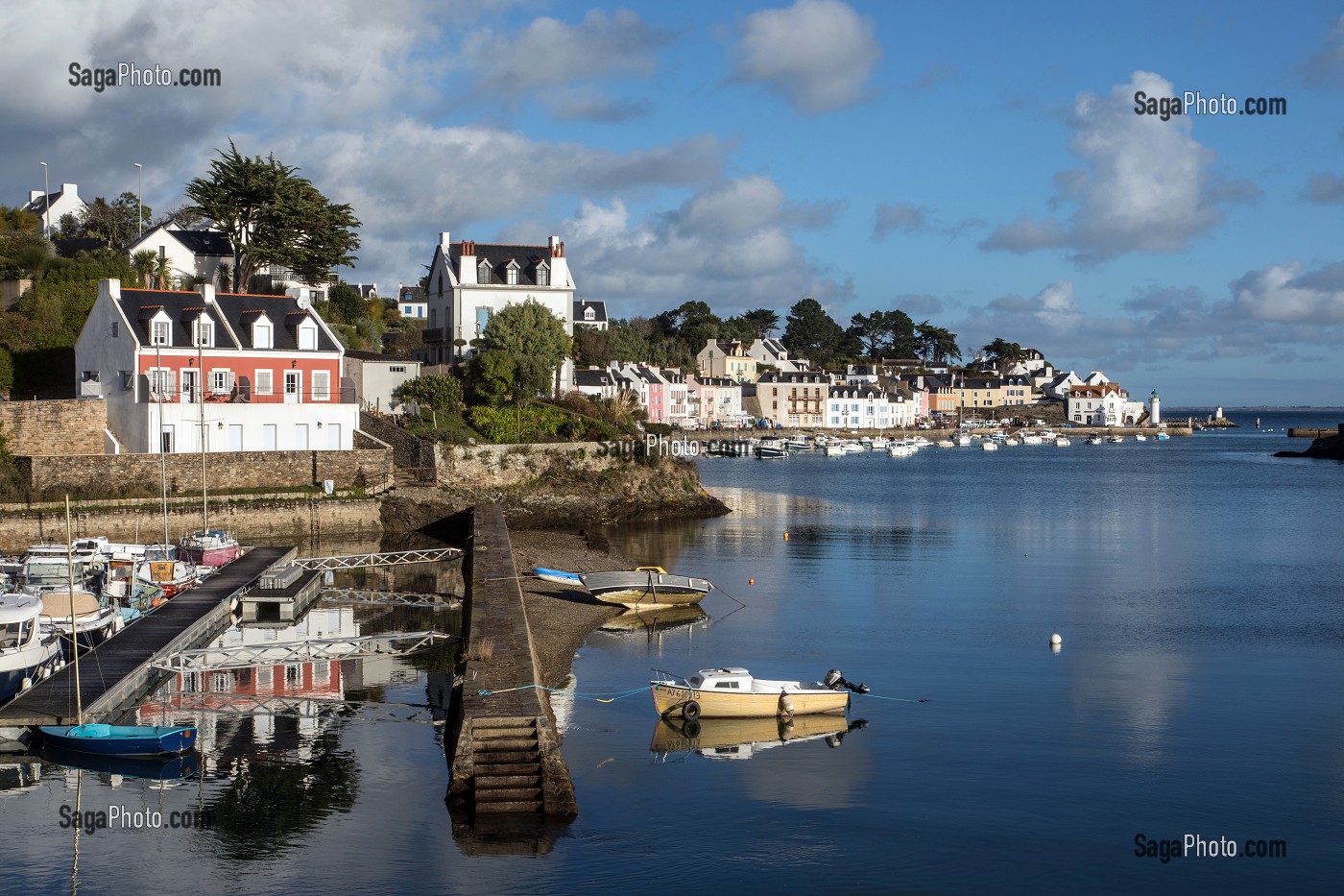 PETIT PORT DE PLAISANCE DE SAUZON, MORBIHAN (56), FRANCE 