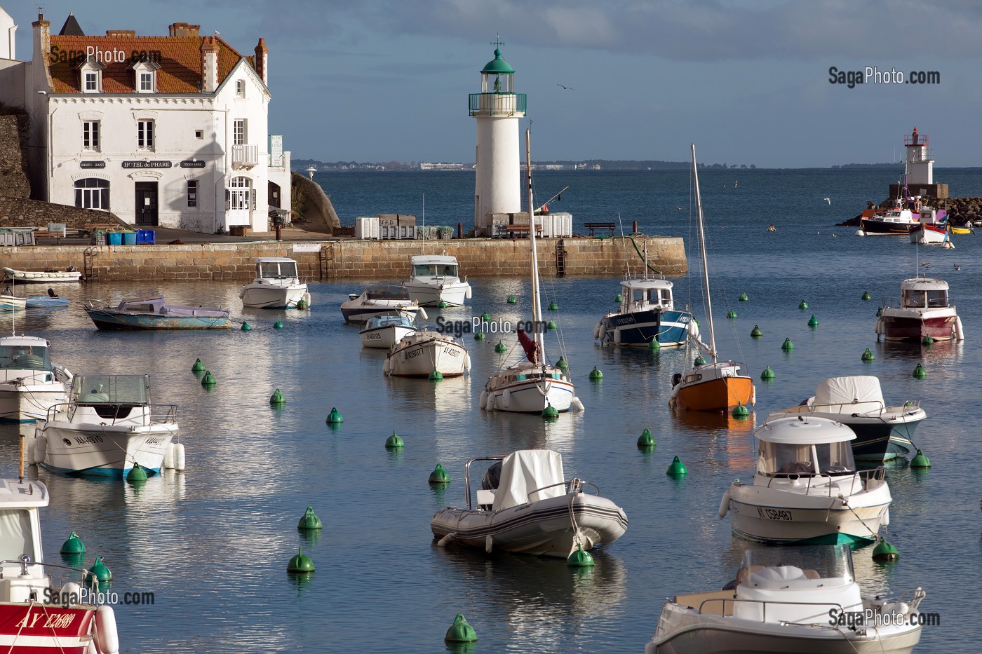 HOTEL DU PHARE, PETIT PORT DE PLAISANCE DE SAUZON, MORBIHAN (56), FRANCE 