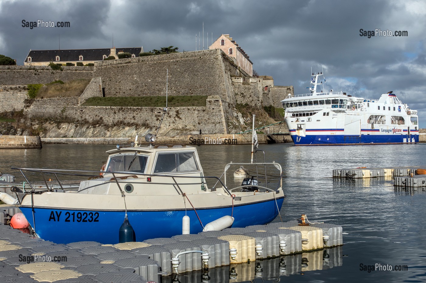 FORTERESSE VAUBAN DEVANT LE PORT, LE PALAIS, MORBIHAN (56), FRANCE 