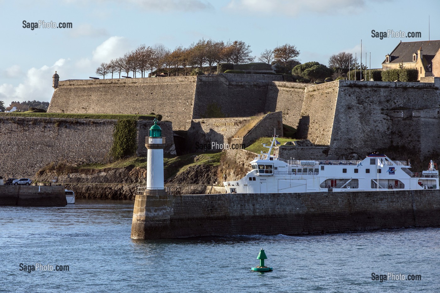 FORTERESSE VAUBAN DEVANT LE PORT, LE PALAIS, MORBIHAN (56), FRANCE 