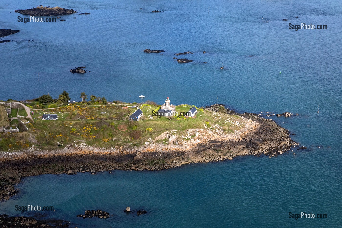 LES ILES ANGLO-NORMANDES DE CHAUSEY, GRANVILLE (50), FRANCE 