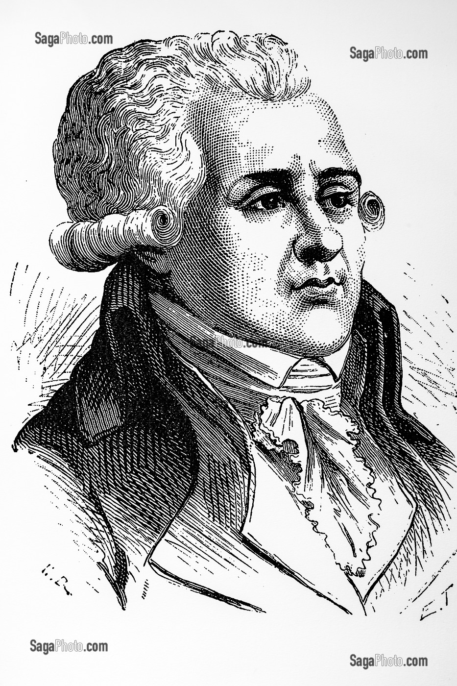 MAXIMILIEN FRANCOIS MARIE ISODORE DE ROBESPIERRE (1758-1794), AVOCAT ET HOMME POLITIQUE, CHEF DES MONTAGNARDS, MUSEE DU COMPA, CONSERVATOIRE DE L'AGRICULTURE, CHARTRES (28), FRANCE 