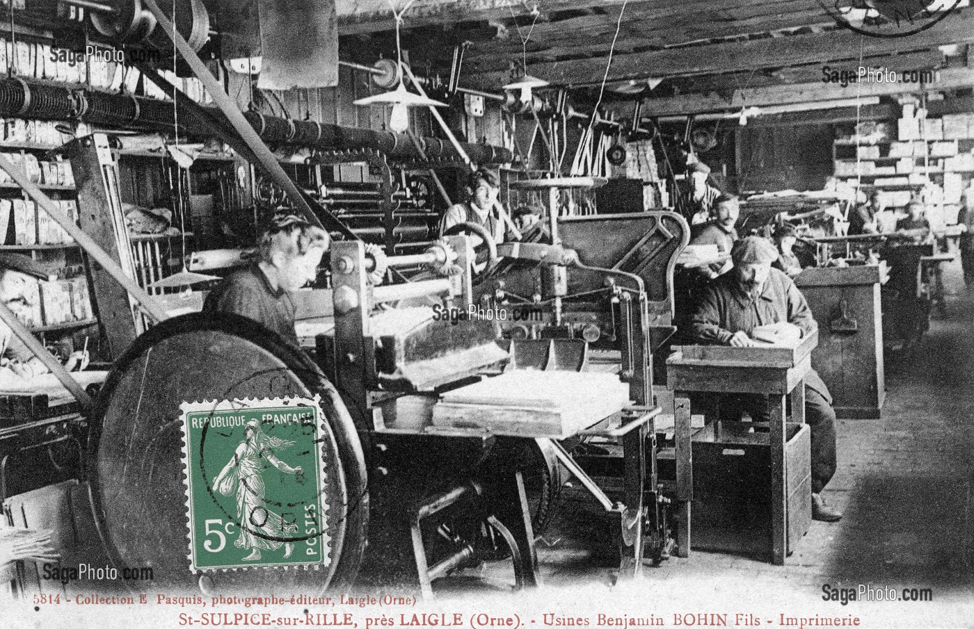 USINE BENJAMIN BOHIN FILS, FABRICATION D'AIGUILLES, SAINT SULPICE SUR RISLE, (61) ORNE, BASSE-NORMANDIE, FRANCE 