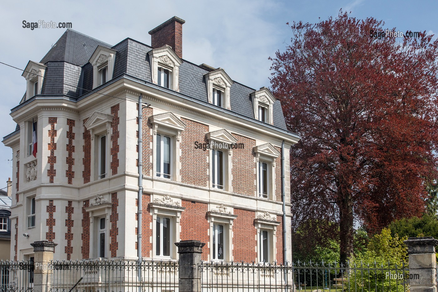 MAISON BOUCICAUT, PLACE BOUCICAUT, BELLEME (61), COMMUNE DU PARC REGIONAL DU PERCHE, VILLAGE DE CARACTERE, NORMANDIE, FRANCE 