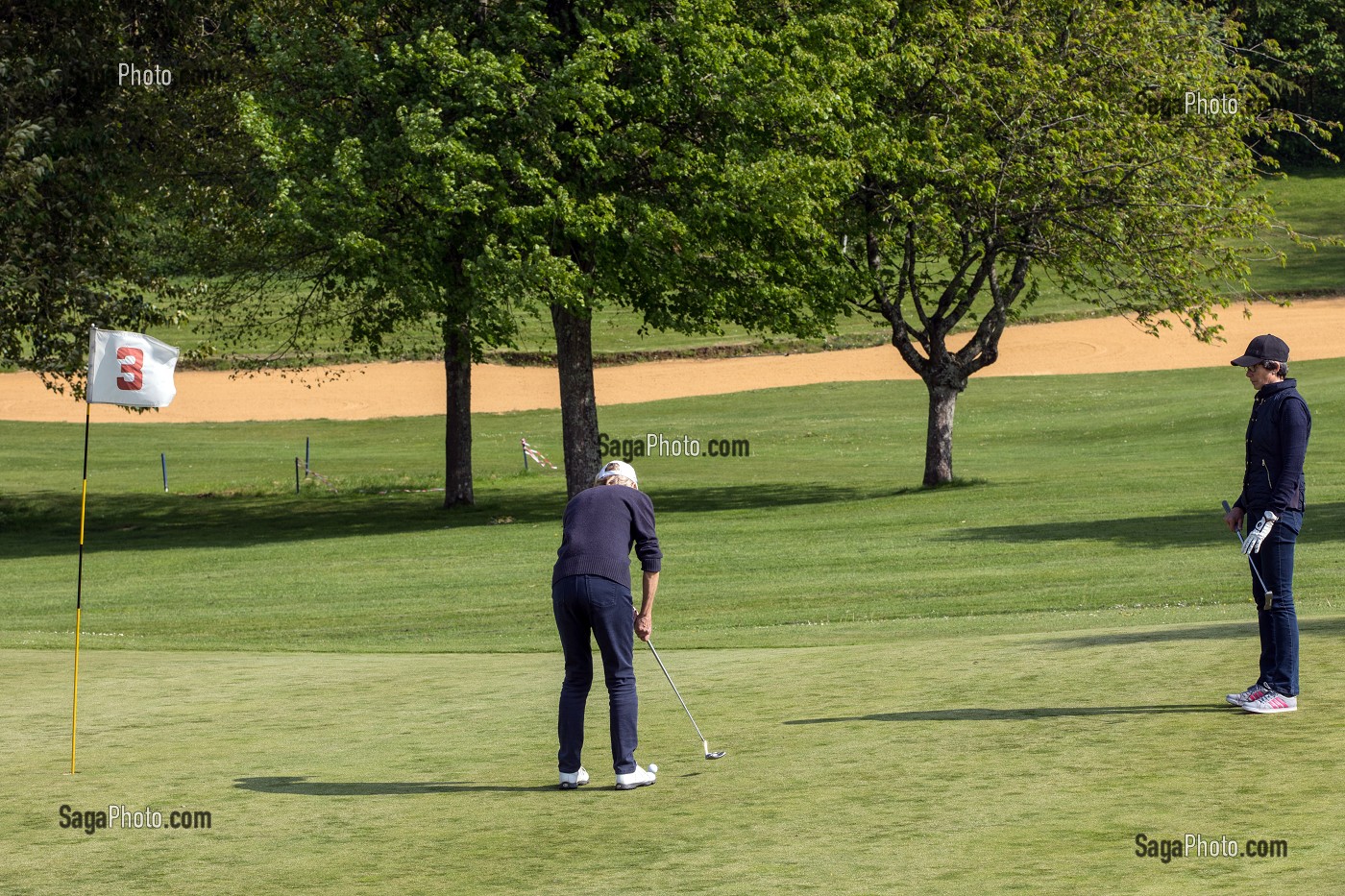 GOLF 18 TROUS, BELLEME (61), COMMUNE DU PARC REGIONAL DU PERCHE, VILLAGE DE CARACTERE, NORMANDIE, FRANCE 