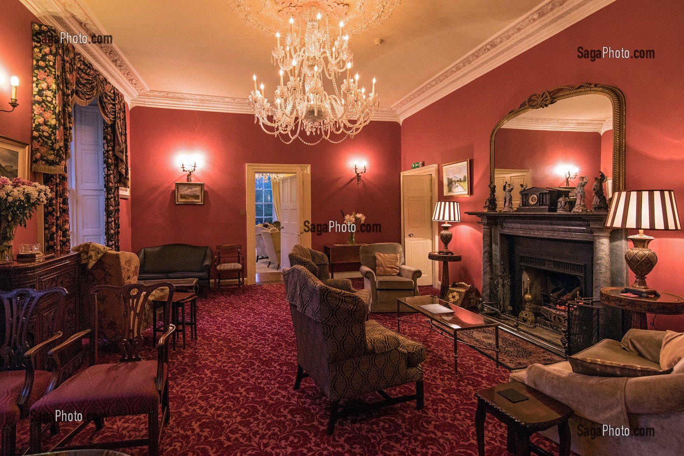 HOTEL RESTAURANT DE CASTLE GROVE COUNTRY HOUSE, COMTE DE DONEGAL, IRLANDE 