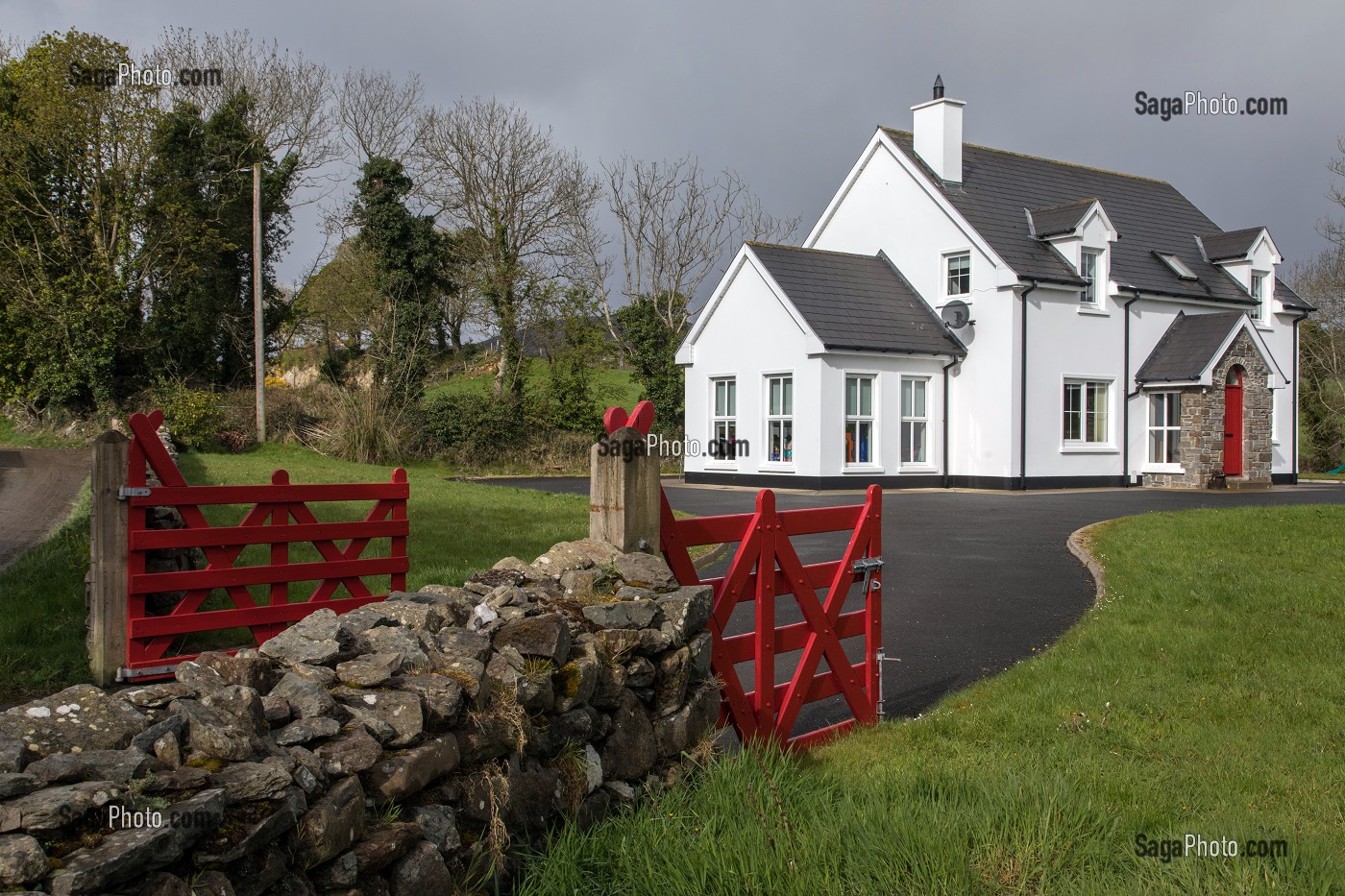 COTTAGE IRLANDAIS, RATHMULLAN, COMTE DE DONEGAL, IRLANDE 