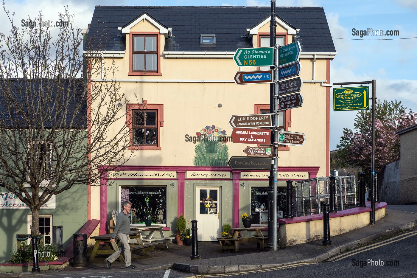 FLEURISTE, VILLE DE ARDARA, COMTE DE DONEGAL, IRLANDE 