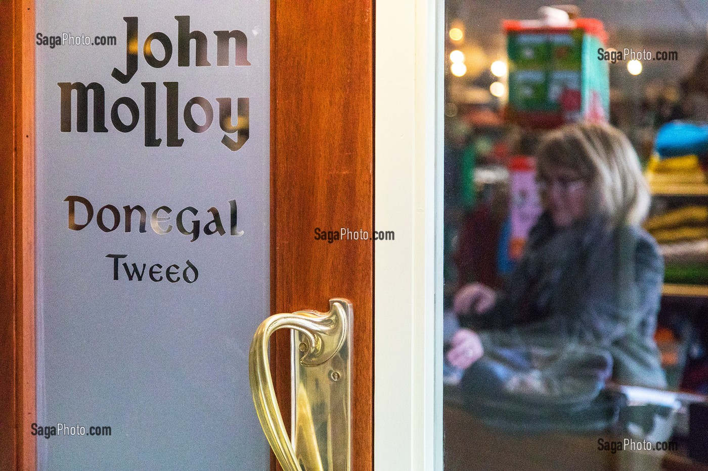 MAGASIN D'USINE DE VETEMENTS EN LAINE DE JOHN MOLLOY, VILLE DE ARDARA, COMTE DE DONEGAL, IRLANDE 