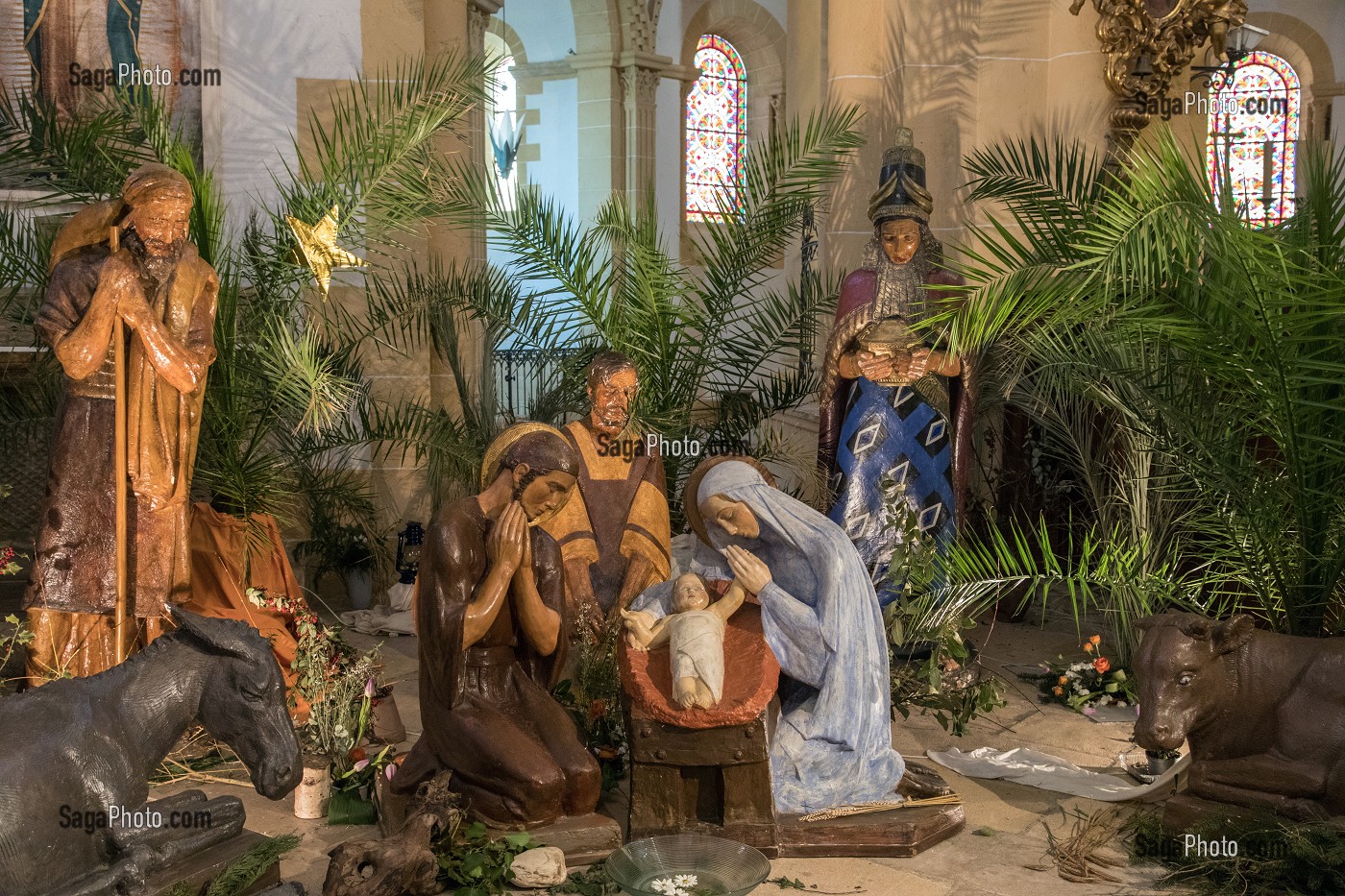 LA CRECHE DE NOEL, BASILIQUE DU SACRE COEUR, PARAY-LE-MONIAL (71), FRANCE 