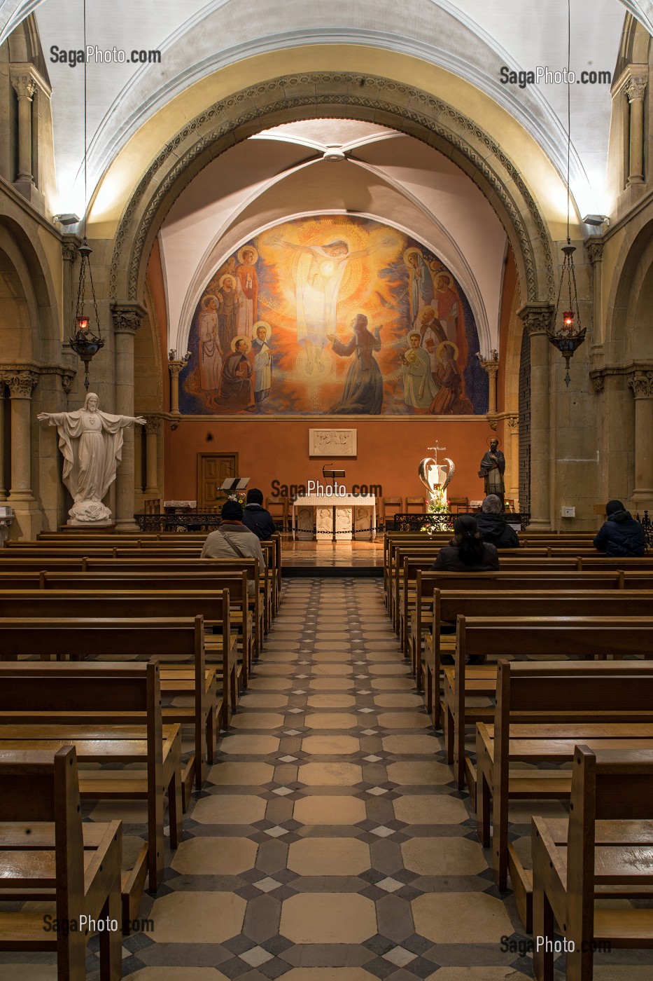 CHAPELLE DU MONASTERE DE LA VISITATION DITES DES APPARITIONS CONSTRUITE 1633, DEDIEE A SAINTE MARGUERITE-MARIE, PARAY-LE-MONIAL (71), FRANCE 