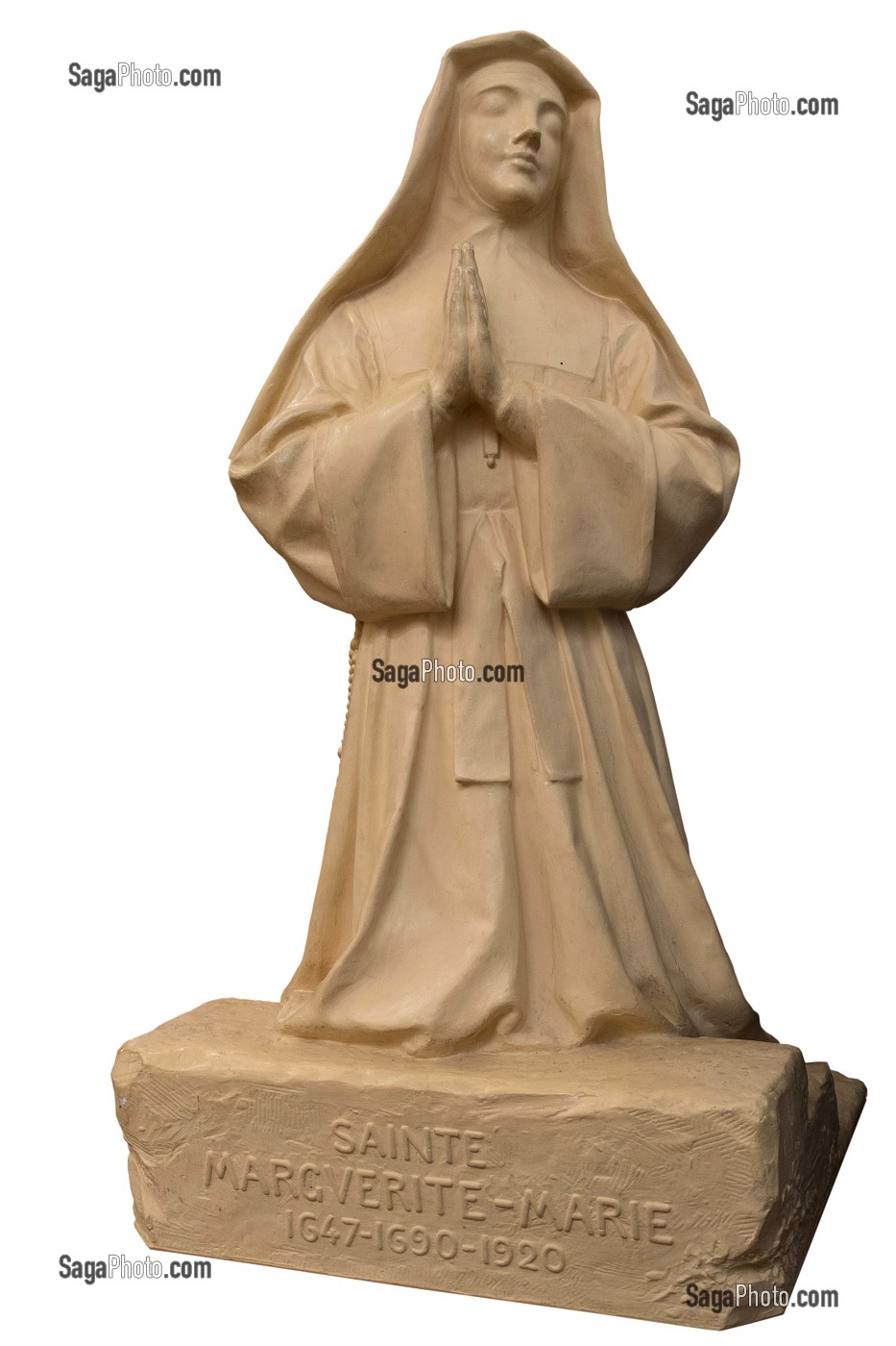 STATUE DE SAINTE MARGUERITE-MARIE ALACOQUE (1647-1690), CANONISEE EN 1920, BASILIQUE DU SACRE COEUR, PARAY-LE-MONIAL (71), FRANCE 