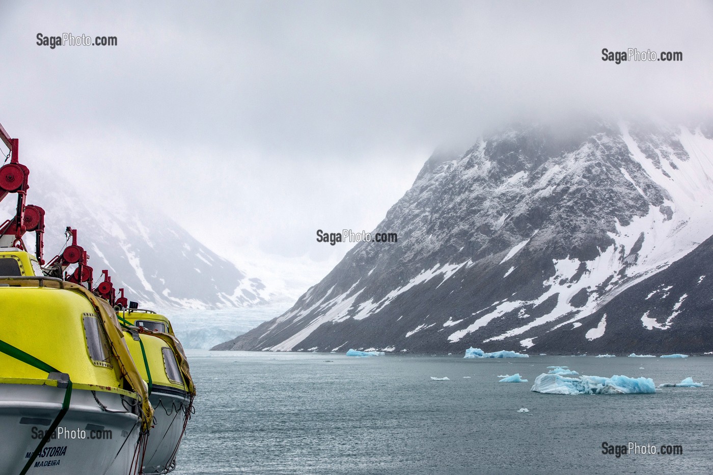 CROISIERE A BORD DE L'ASTORIA, FJORD DE MAGDALENA, SPITZBERG, SVALBARD, OCEAN ARCTIQUE, NORVEGE 