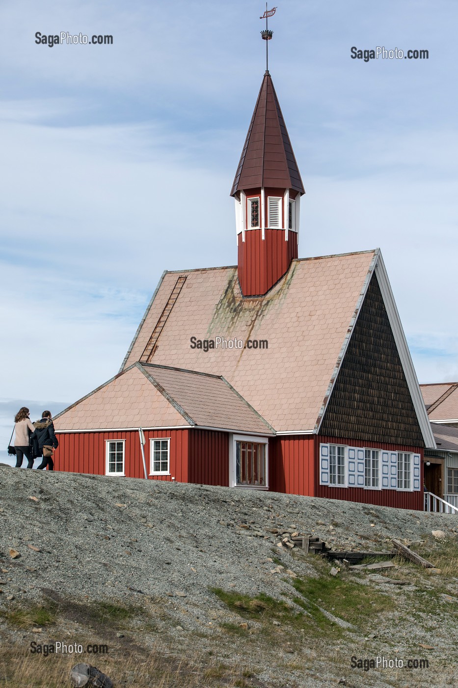 EGLISE DU VILLE DE LONGYEARBYEN, LA PLUS SEPTENTRIONALE DE LA TERRE, SPITZBERG, SVALBARD, OCEAN ARCTIQUE, NORVEGE 