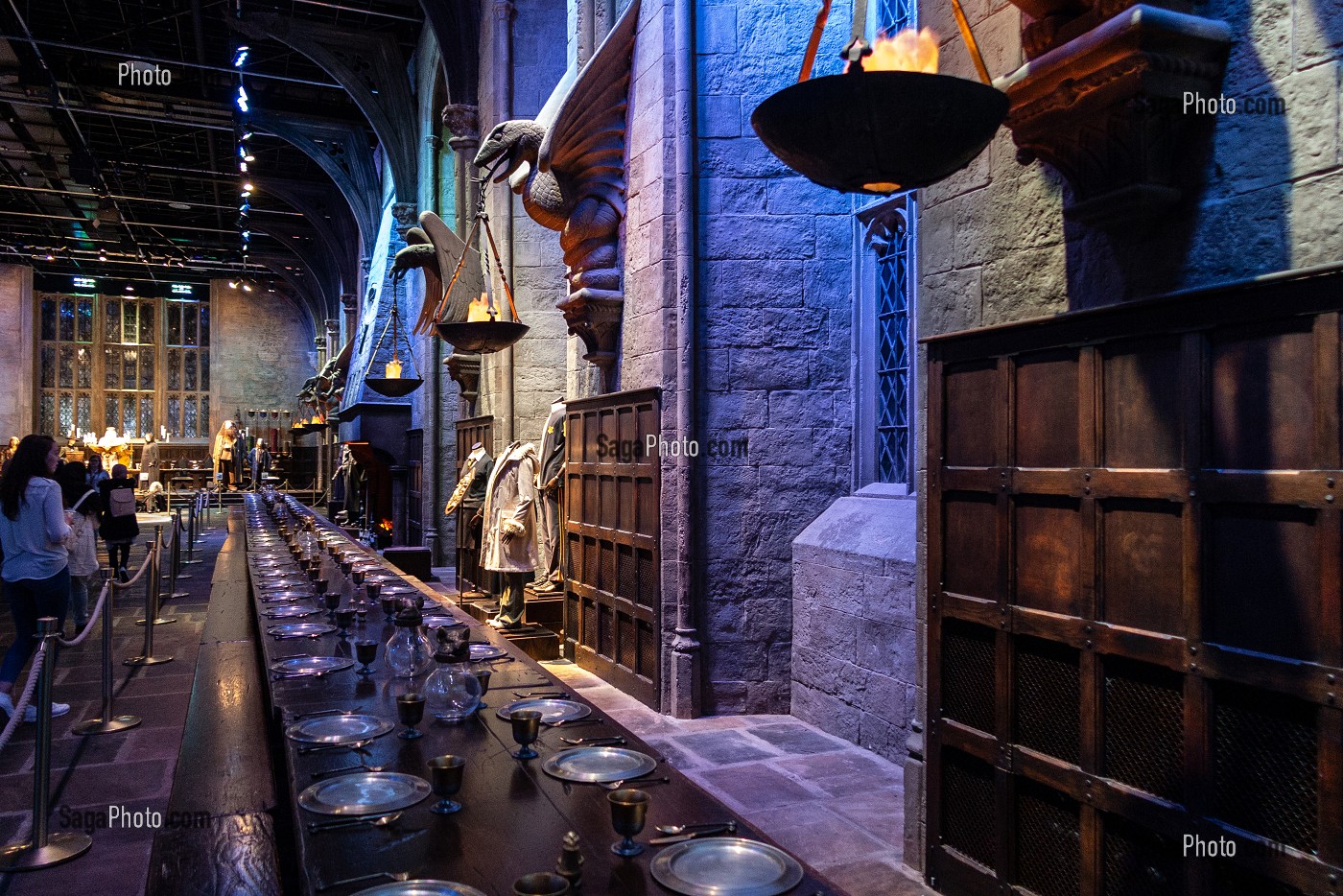 GRANDE SALLE STUDIO TOUR LONDON, THE MAKING OF HARRY POTTER, WARNER BROS, LEAVESDEN, ROYAUME UNI 