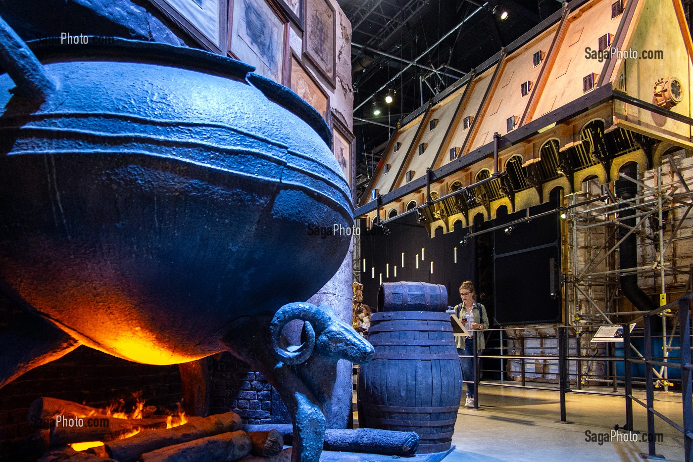 SALLE DU CHAUDRON, STUDIO TOUR LONDON, THE MAKING OF HARRY POTTER, WARNER BROS, LEAVESDEN, ROYAUME UNI 