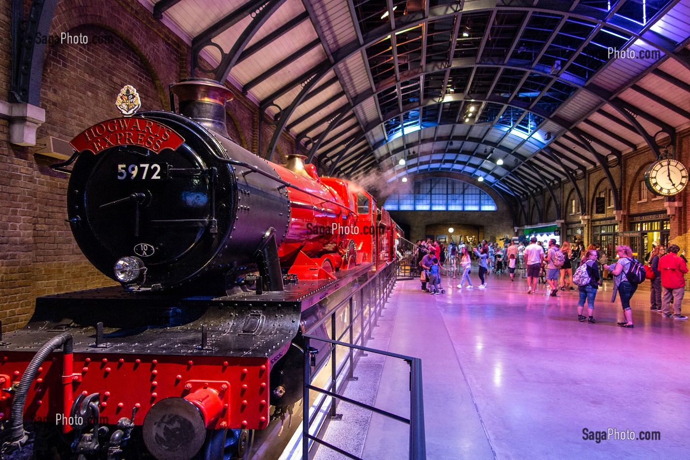 TRAIN EXPRESS DE POUDLARD, STUDIO TOUR LONDON, THE MAKING OF HARRY POTTER, WARNER BROS, LEAVESDEN, ROYAUME UNI 