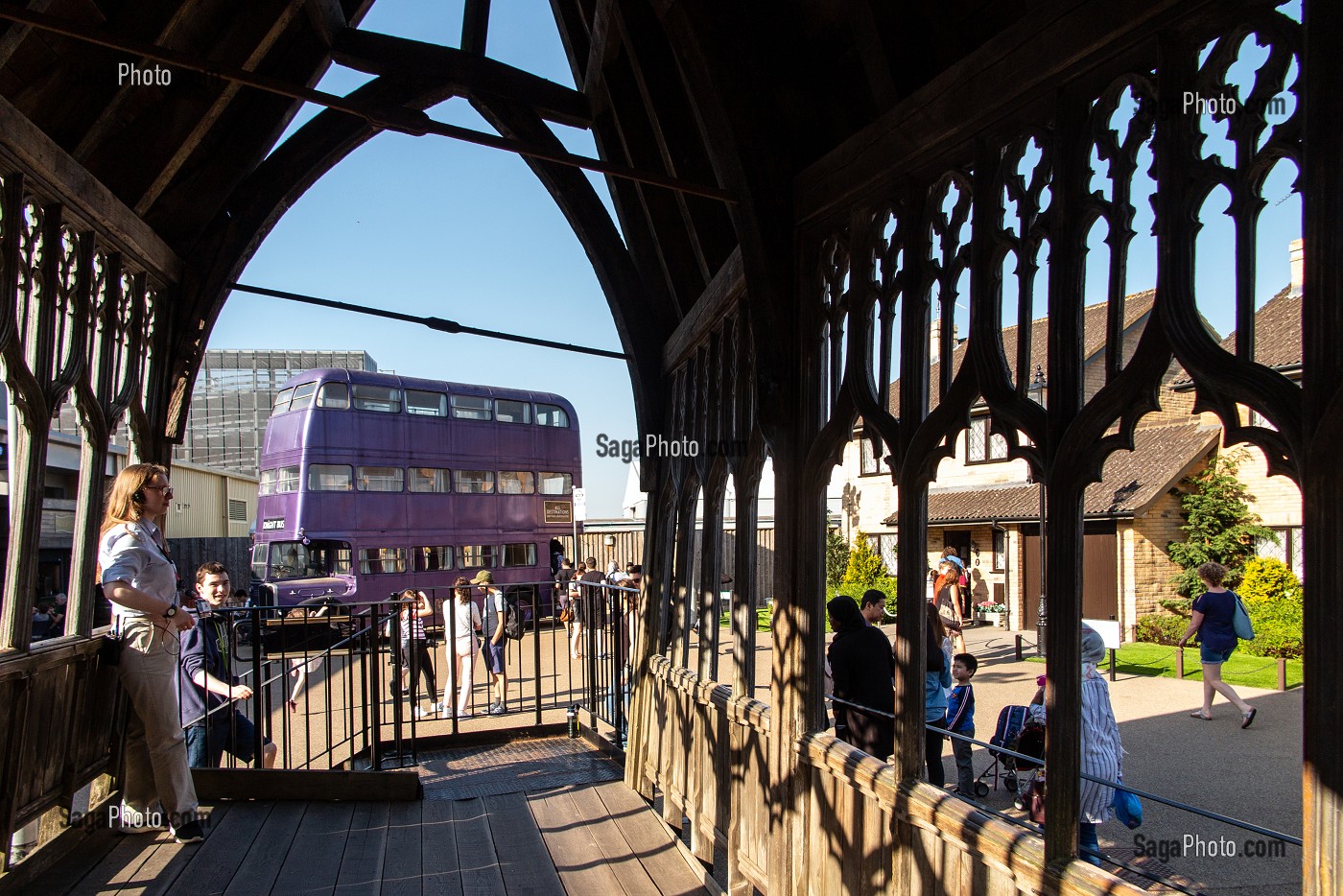 LE MAGICOBUS, STUDIO TOUR LONDON, THE MAKING OF HARRY POTTER, WARNER BROS, LEAVESDEN, ROYAUME UNI 