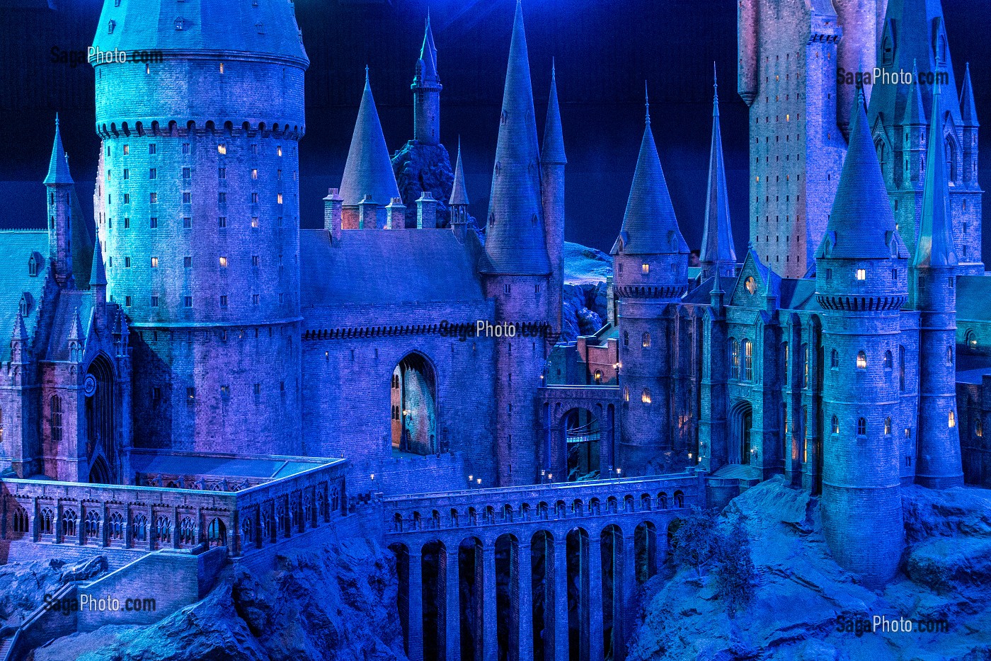 DETAIL MAQUETTE DE POUDLARD, STUDIO TOUR LONDON, THE MAKING OF HARRY POTTER, WARNER BROS, LEAVESDEN, ROYAUME UNI 