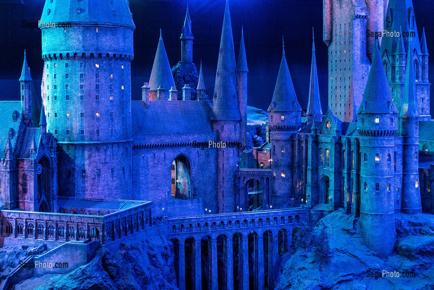 DETAIL MAQUETTE DE POUDLARD, STUDIO TOUR LONDON, THE MAKING OF HARRY POTTER, WARNER BROS, LEAVESDEN, ROYAUME UNI 