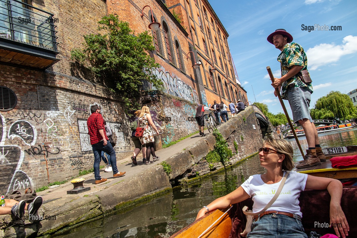 BALADE EN BARQUE SUR LE REGENT'S CANAL, LONDRES, GRANDE-BRETAGNE, EUROPE 