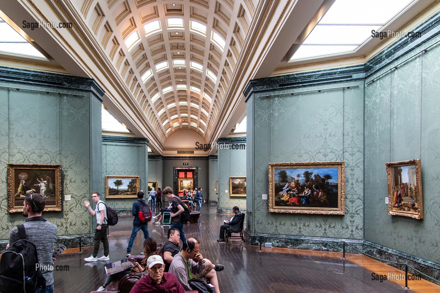 INTERIEUR DE LA NATIONAL GALLERY, LONDRES, GRANDE-BRETAGNE, EUROPE 