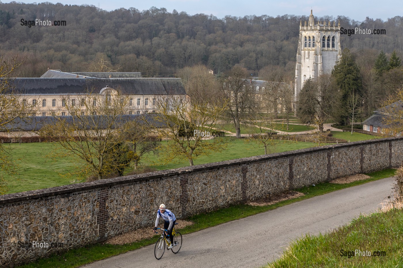 ABBAYE NOTRE-DAME DU BEC CONSTRUITE AU XI EME SIECLE, LE BEC-HELLOUIN (27), FRANCE 