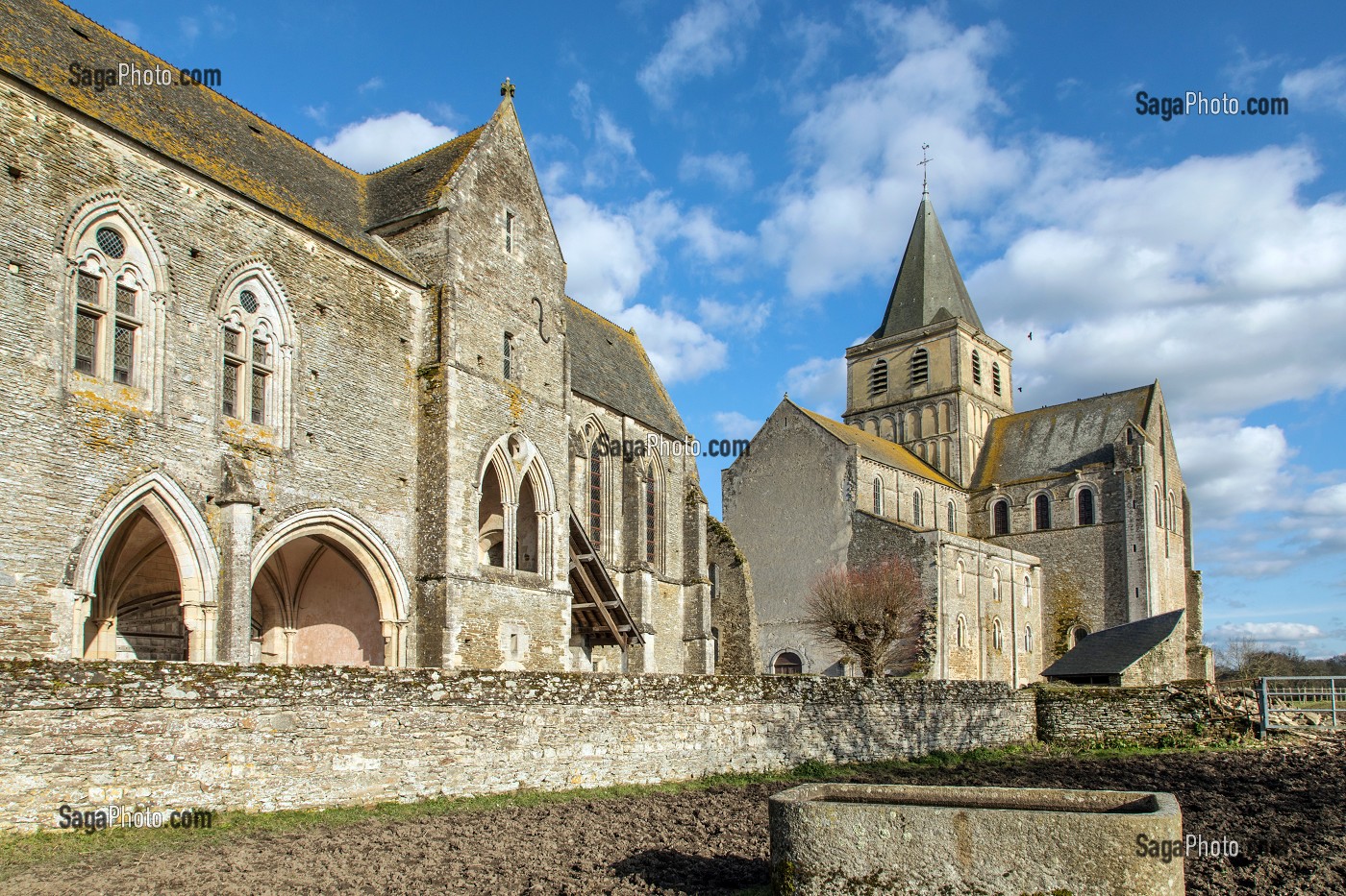 ABBAYE SAINT-VIGOR DU XI EME SIECLE DE CERISY-LA-FORET (50), FRANCE 