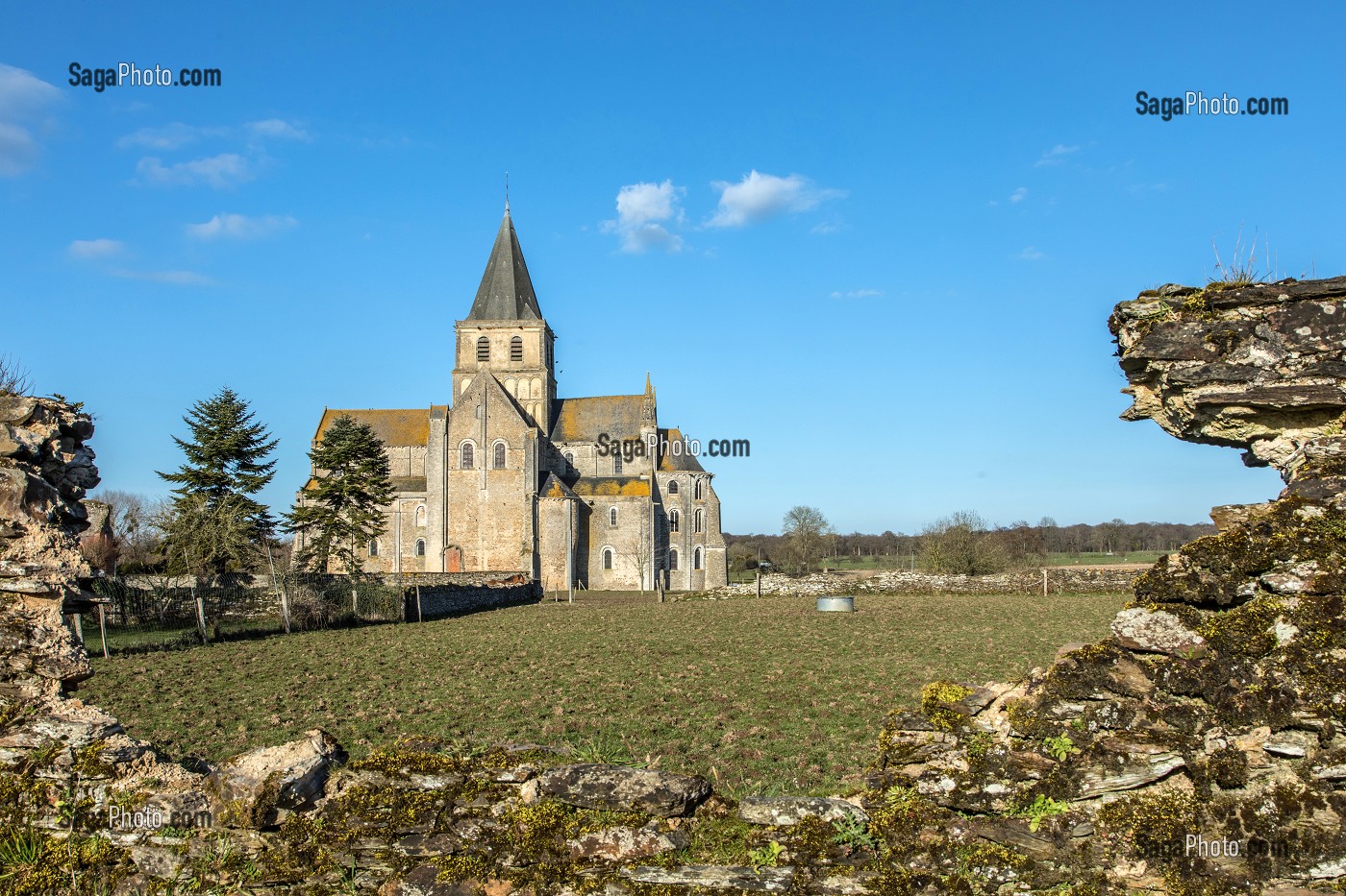 ABBAYE SAINT-VIGOR DU XI EME SIECLE DE CERISY-LA-FORET (50), FRANCE 