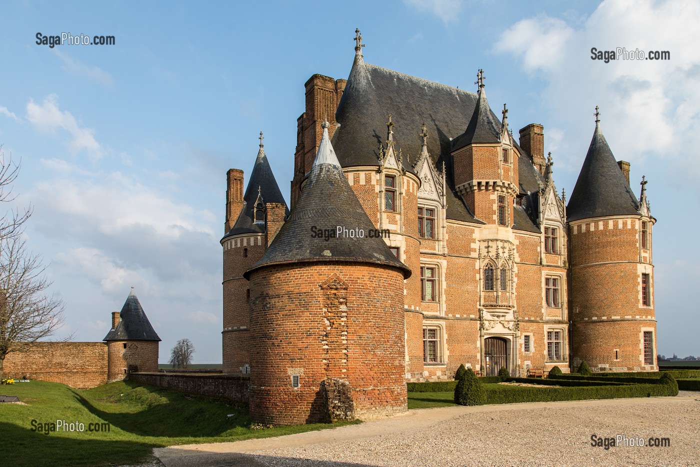 CHATEAU DE MARTAINVILLE DU XV EME SIECLE, MARTAINVILLE-EPREVILLE (76), FRANCE 