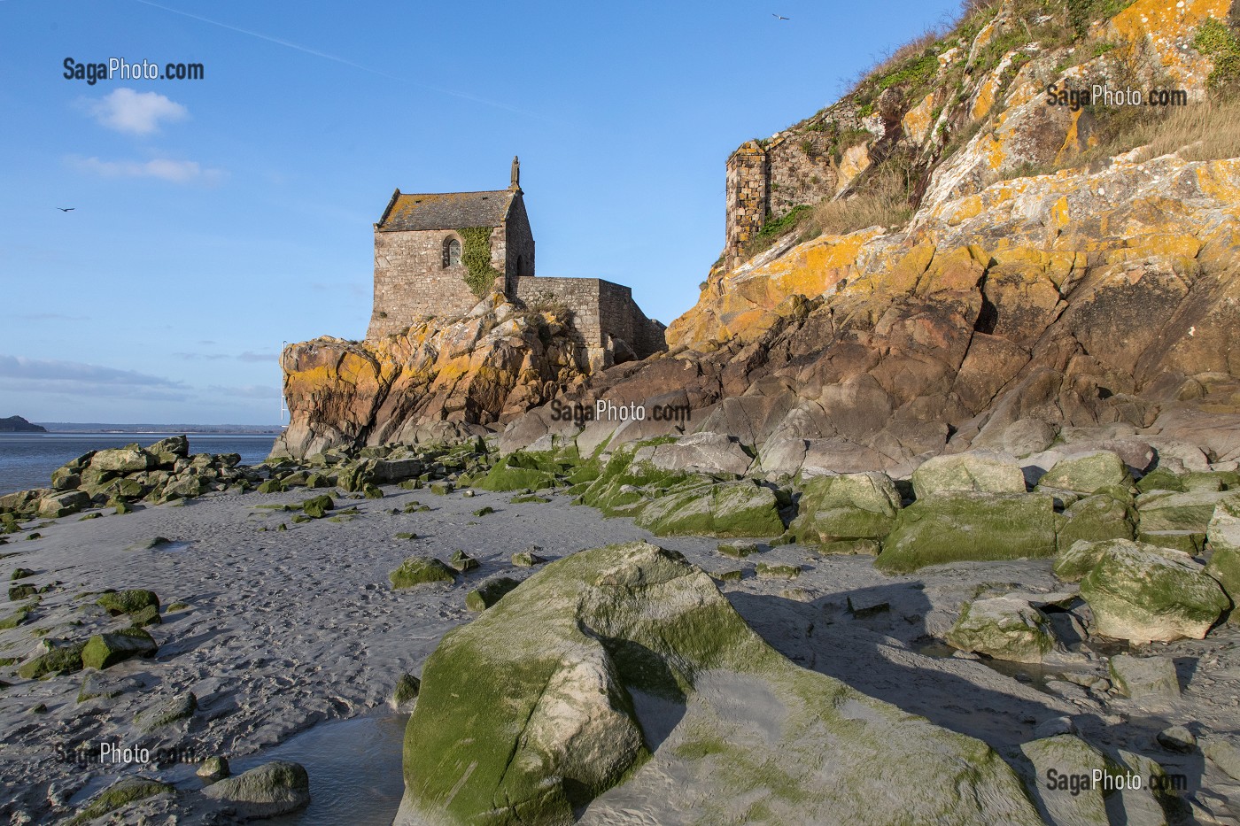 CHAPELLE SAINT-AUBERT SUR LA MER, ABBAYE DU MONT-SAINT-MICHEL (50), FRANCE 