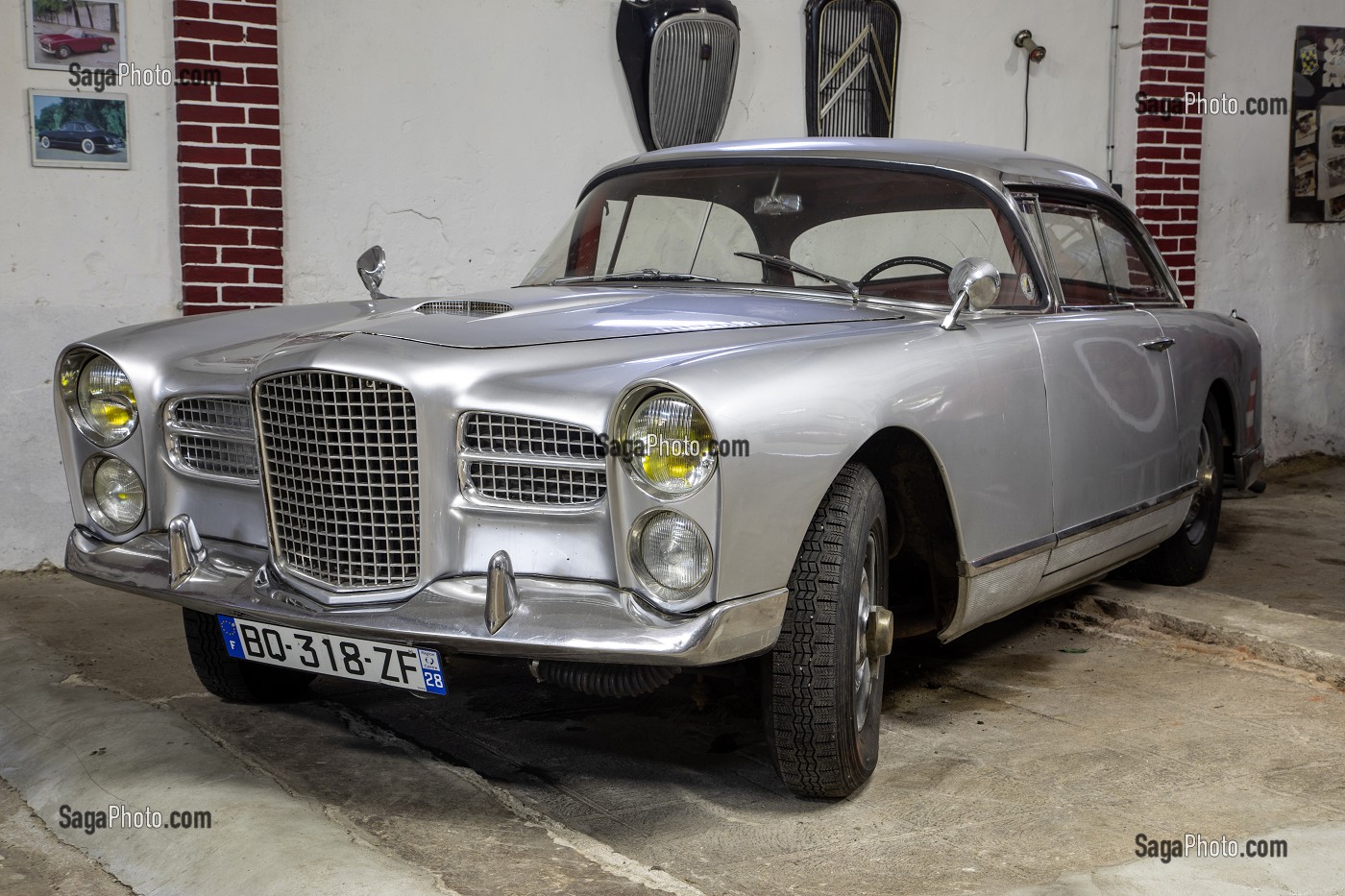 FACEL VEGA DE 1960, TYPE HK500, MUSEE RETRO MOBILE DROUAIS, DREUX, EURE-ET-LOIR (28), FRANCE 