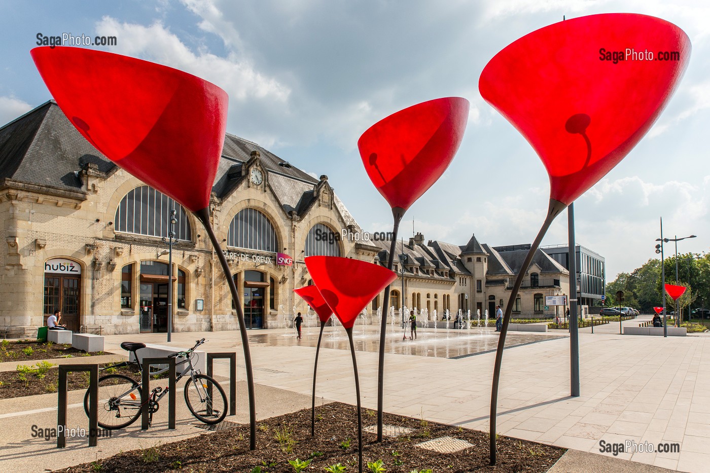 GARE SNCF, VILLE DE DREUX, EURE-ET-LOIR (28), FRANCE 