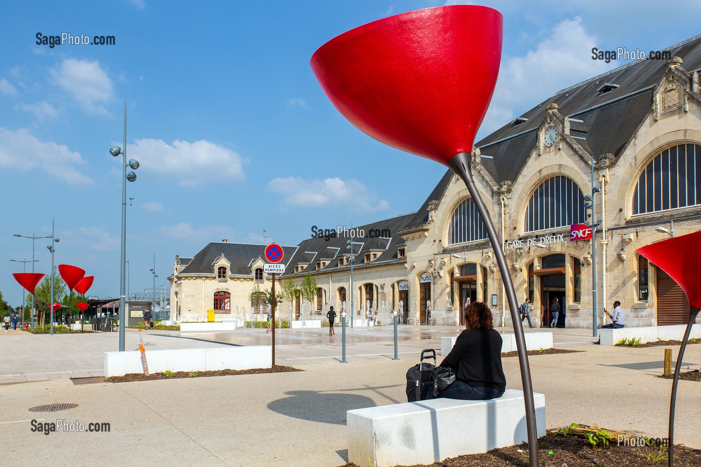 GARE SNCF, VILLE DE DREUX, EURE-ET-LOIR (28), FRANCE 