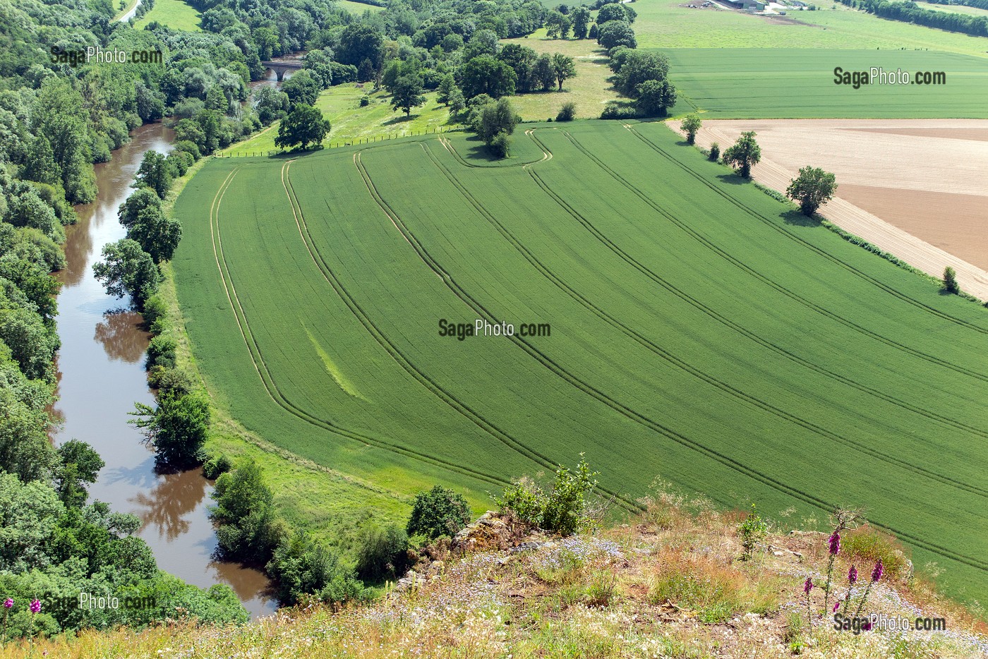 PAYSAGE DES GORGES DE L'ORNE, CLECY (14), SUISSE NORMANDE, FRANCE 