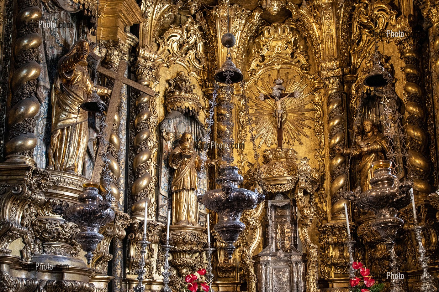 DETAIL DU CHOEUR DE LA CATHEDRALE NOTRE-DAME DE L'ASSOMPTION, EPISCOPAL DE SE, FUNCHAL, ILE DE MADERE, PORTUGAL 