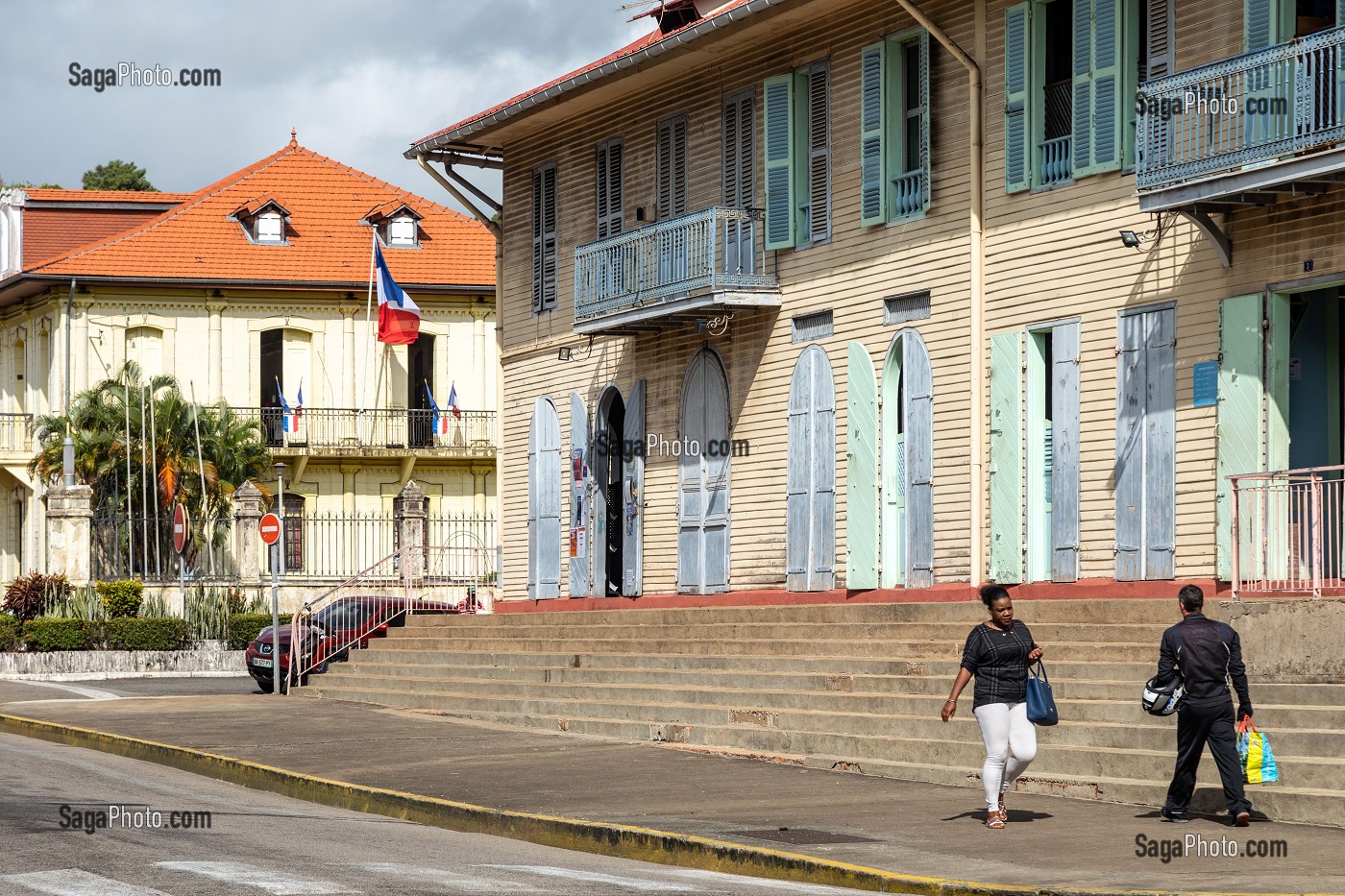 MUSEE ALEXANDRE FRANCONIE, RUE REMIRE, CAYENNE, GUYANE FRANCAISE, DEPARTEMENT-REGION D'OUTRE-MER, AMERIQUE DU SUD, FRANCE 