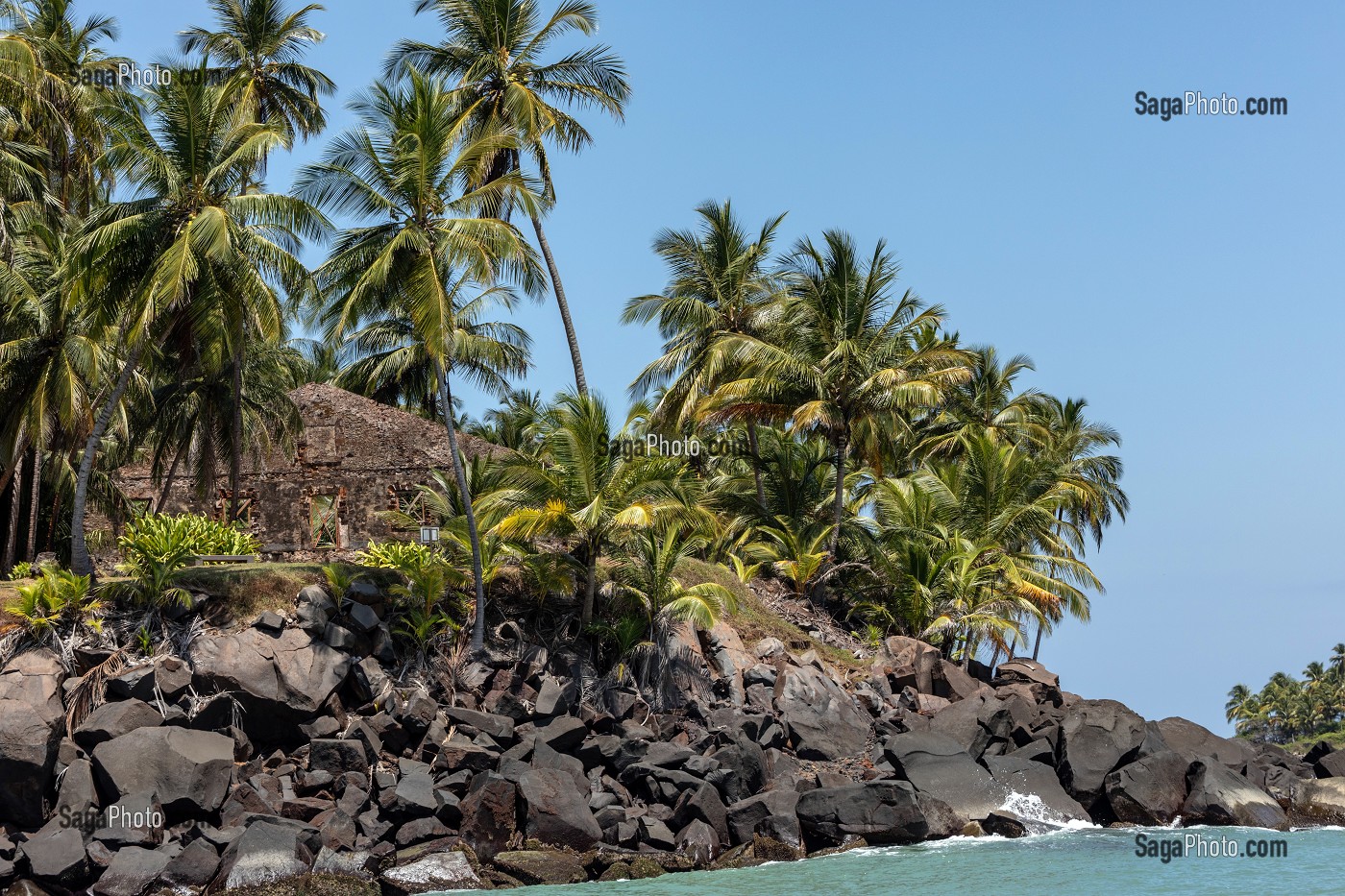 ILE ROYALE, ILE DU SALUT, KOUROU, GUYANE FRANCAISE, DEPARTEMENT-REGION D'OUTRE-MER, AMERIQUE DU SUD, FRANCE 