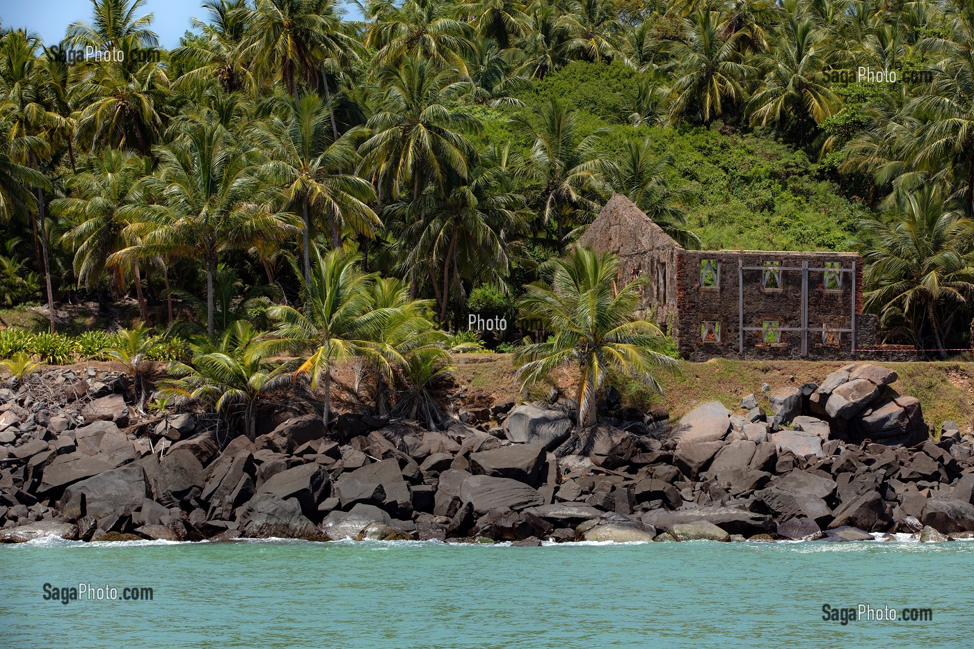 ILE ROYALE, ILE DU SALUT, KOUROU, GUYANE FRANCAISE, DEPARTEMENT-REGION D'OUTRE-MER, AMERIQUE DU SUD, FRANCE 