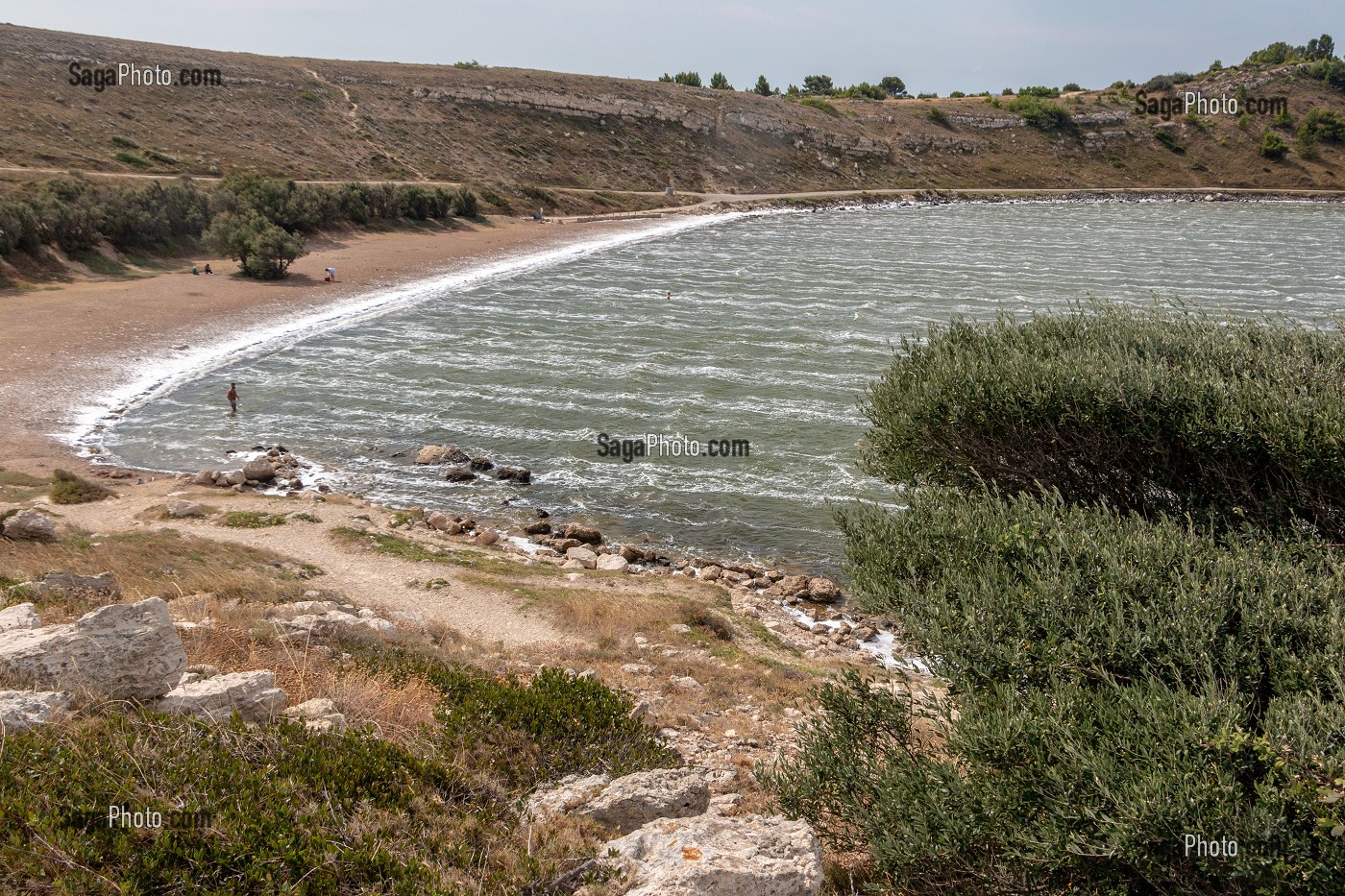 PLAGE DE L'ETANG DU DOUL, PEYRIAC-SUR-MER, AUDE (11), FRANCE 