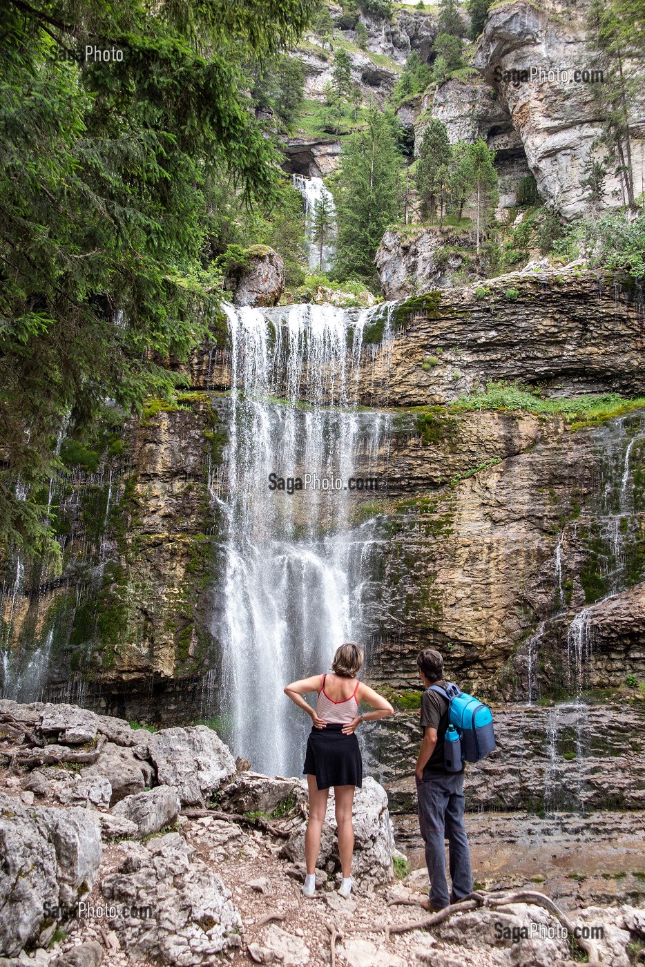 GRANDE CASCADE DU GUIERS, MASSIF DE LA CHARTREUSE, SAINT-MEME, SAINT-PIERRE-D'ENTREMONT, SAVOIE (73), FRANCE 