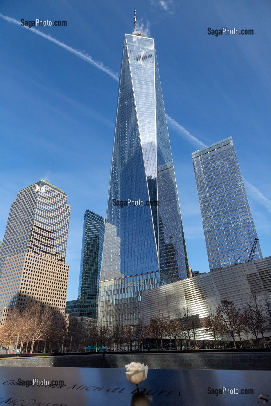 PARC COMMEMORATIF DU 11 SEPTEMBRE 2001 EN HOMMAGE AUX VICTIMES, WORLD TRADE CENTER, MANHATTAN, NEW-YORK, ETATS-UNIS, USA 